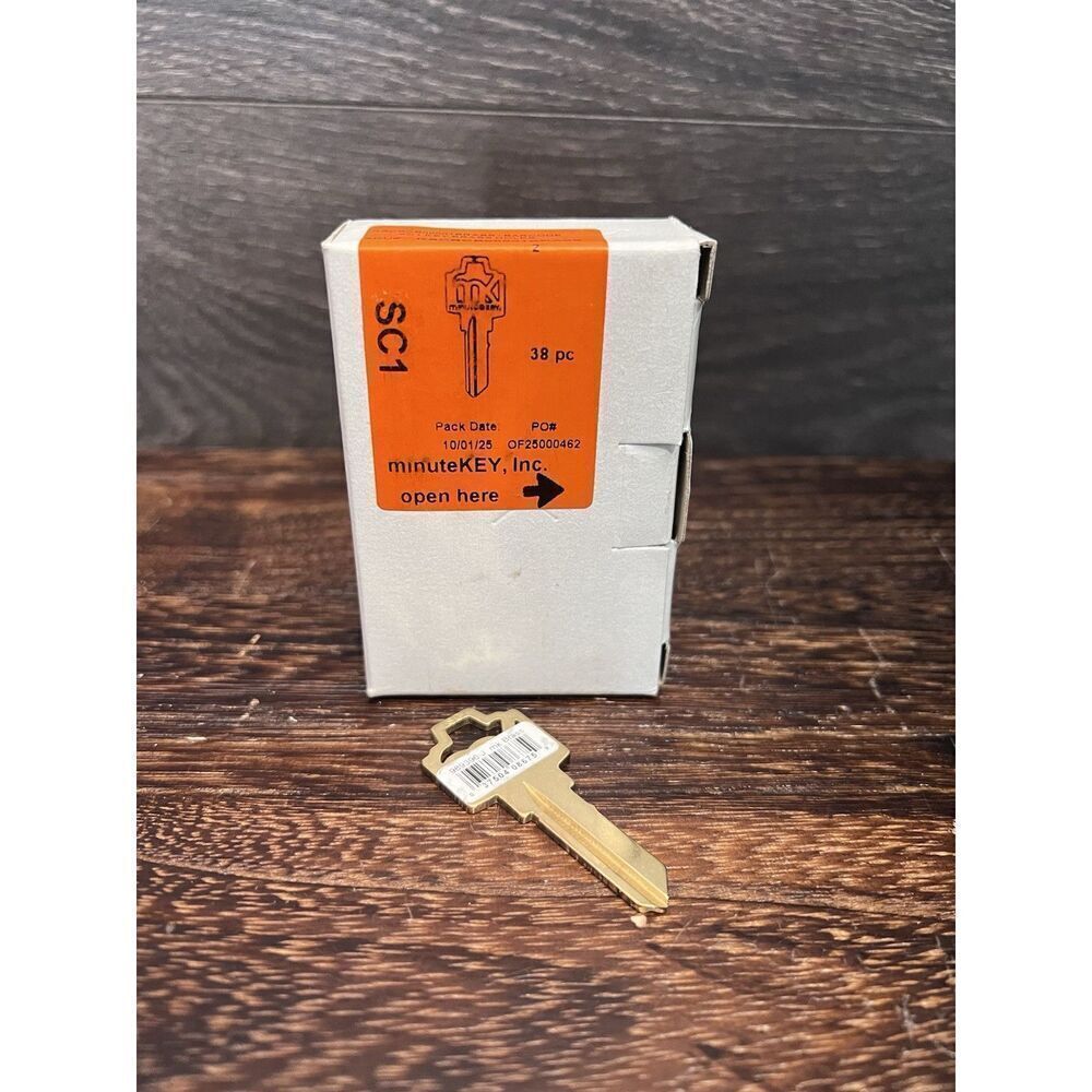 minuteKey 38 Piece Key Blank,  Key Brass 989396. New In Box.